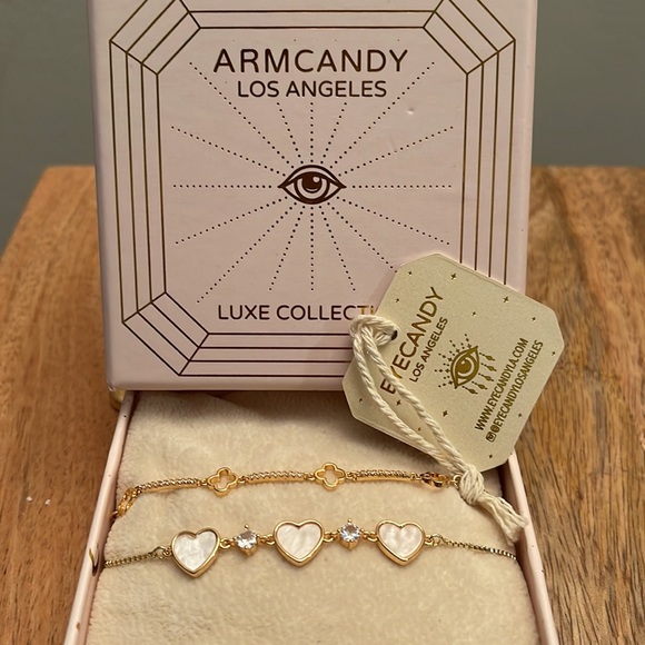 eye candy Jewelry Nwt Eye Candy Heart Bracelet Set Poshmark